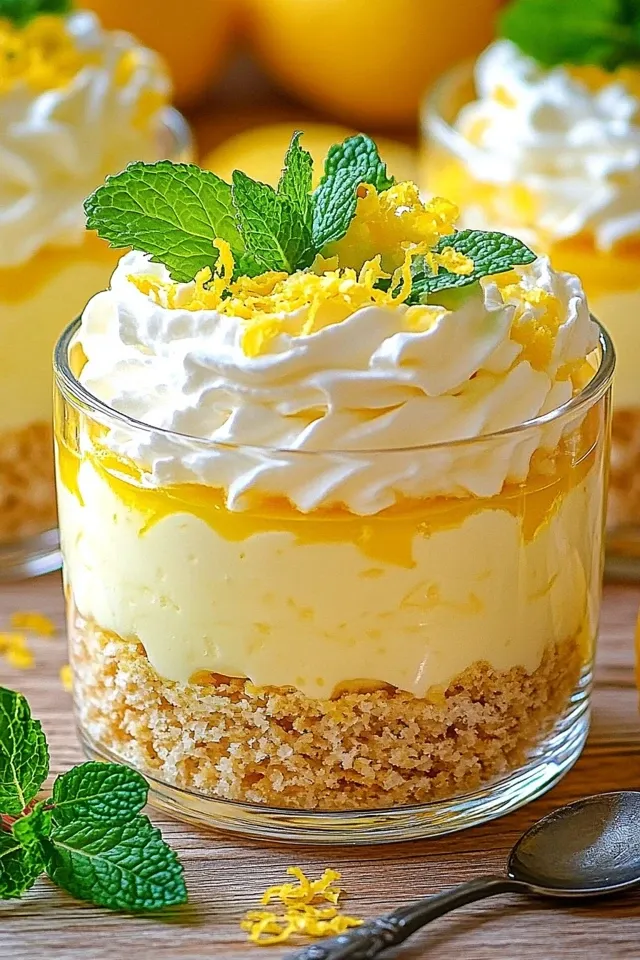 Frische Zitronencreme im Glas: Einfach & lecker